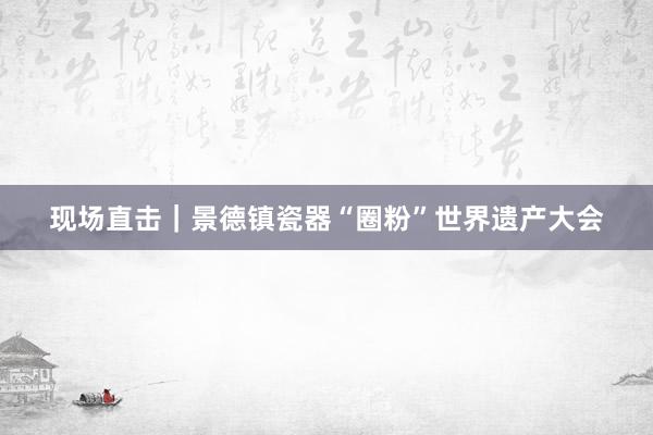 现场直击｜景德镇瓷器“圈粉”世界遗产大会