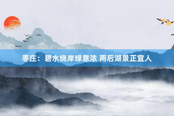 枣庄：碧水绕岸绿意浓 雨后湖景正宜人
