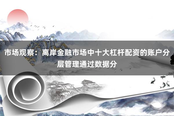市场观察：离岸金融市场中十大杠杆配资的账户分层管理通过数据分