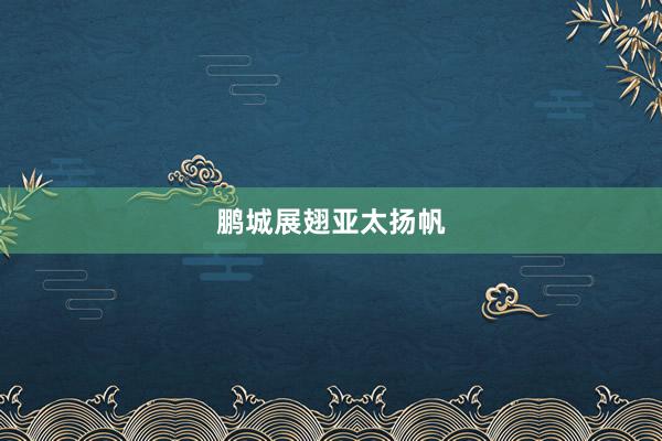 鹏城展翅亚太扬帆