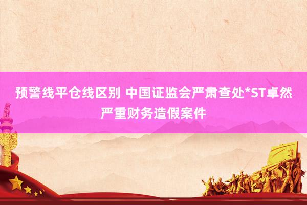 预警线平仓线区别 中国证监会严肃查处*ST卓然严重财务造假案件