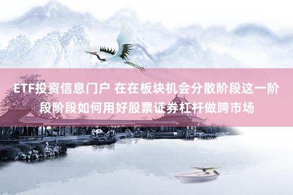 ETF投资信息门户 在在板块机会分散阶段这一阶段阶段如何用好股票证券杠杆做跨市场